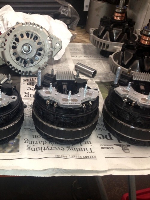Alternators are reassembled from cleaned or replacement parts - AllStart Ireland