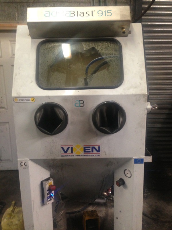 AquaBlast cleaning machine used to clean alternator parts suitable for reuse - AllStart Ireland